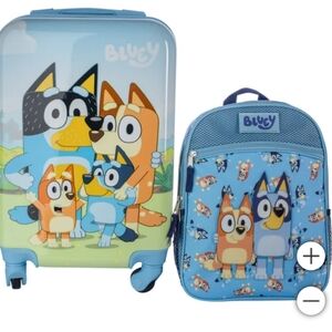 Kids Licensed Carry-on & Backpack Luggage Set, new, Bluey